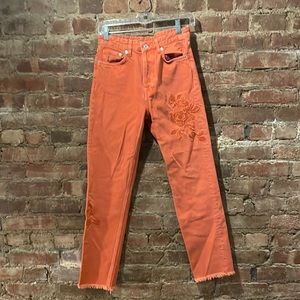 H&M Embroidered vintage fit jeans